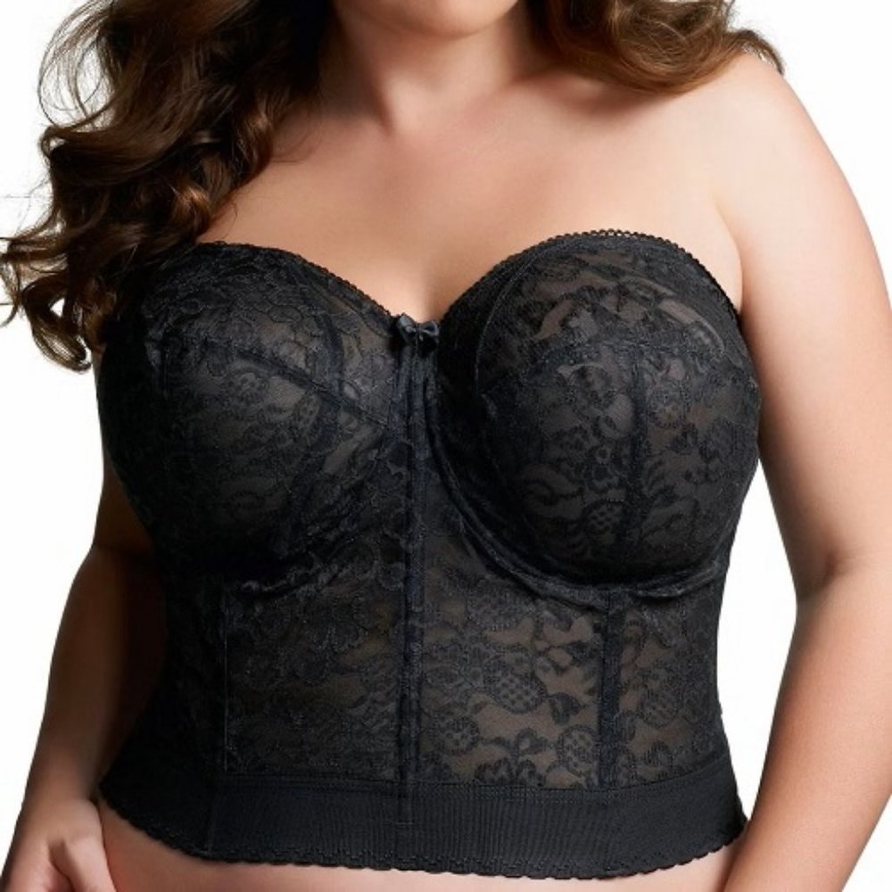 Goddess GD069BLK Lace Bridal Bustier Size 40D & 42D Available